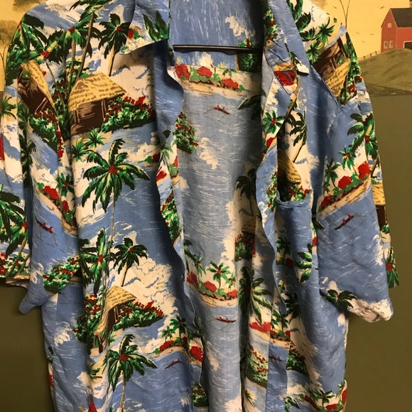 Puritan Other - Tropical theme Short Sleeve Button Up